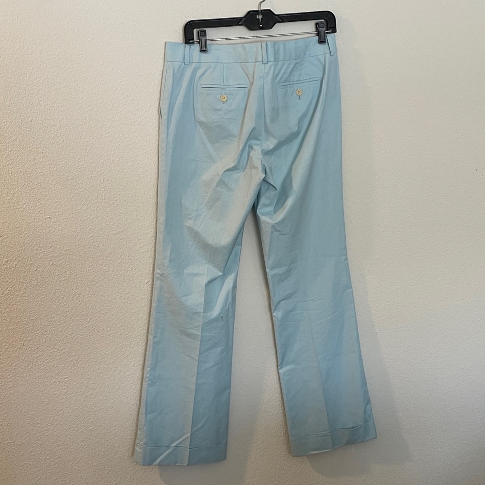 J. Crew Vintage Y2K Low Rise Wide-Leg Cuffed Pant Icy Pale Blue Size 8 - Picture 7 of 14